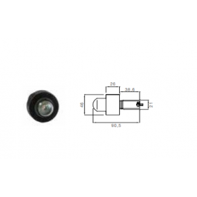 Feu MONOPOINT ROND BLANC A LED câble Long 0.50m P&R