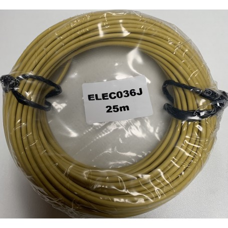 Câble JAUNE monoconducteur 3mm2 (x25)