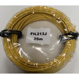Bobine Câble monoconducteur 1.5mm² JAUNE (25M)