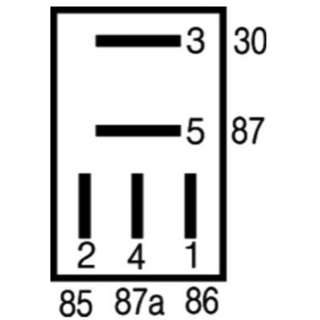 Relai 24V 5/10A (3x4,8mm) + (2x6,3mm)